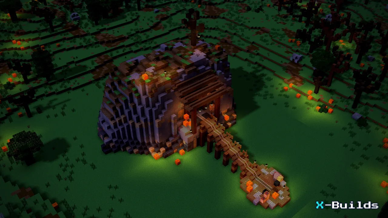 Abandoned Mine, a Minecraft build