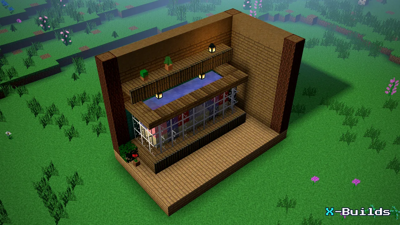 Aquarium, a Minecraft build
