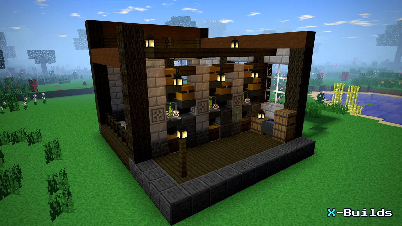 Automatic Brewer, a Minecraft build
