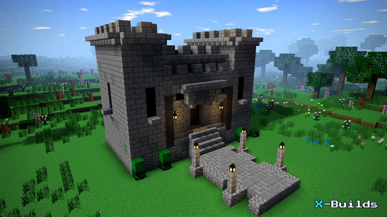 Automatic Base Door, a Minecraft build