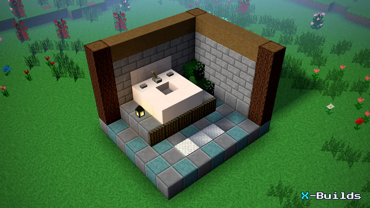 Bathroom Sink, a Minecraft build
