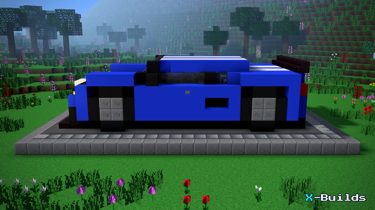 Minecraft Iron Guide Minecraft Blue Sports Car Tutorial: Materials & Step-by-Step Guide | X ...
