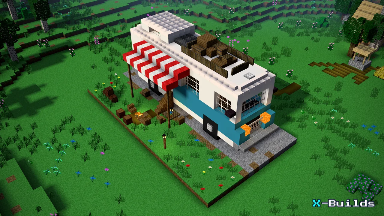 Camper Van, a Minecraft build