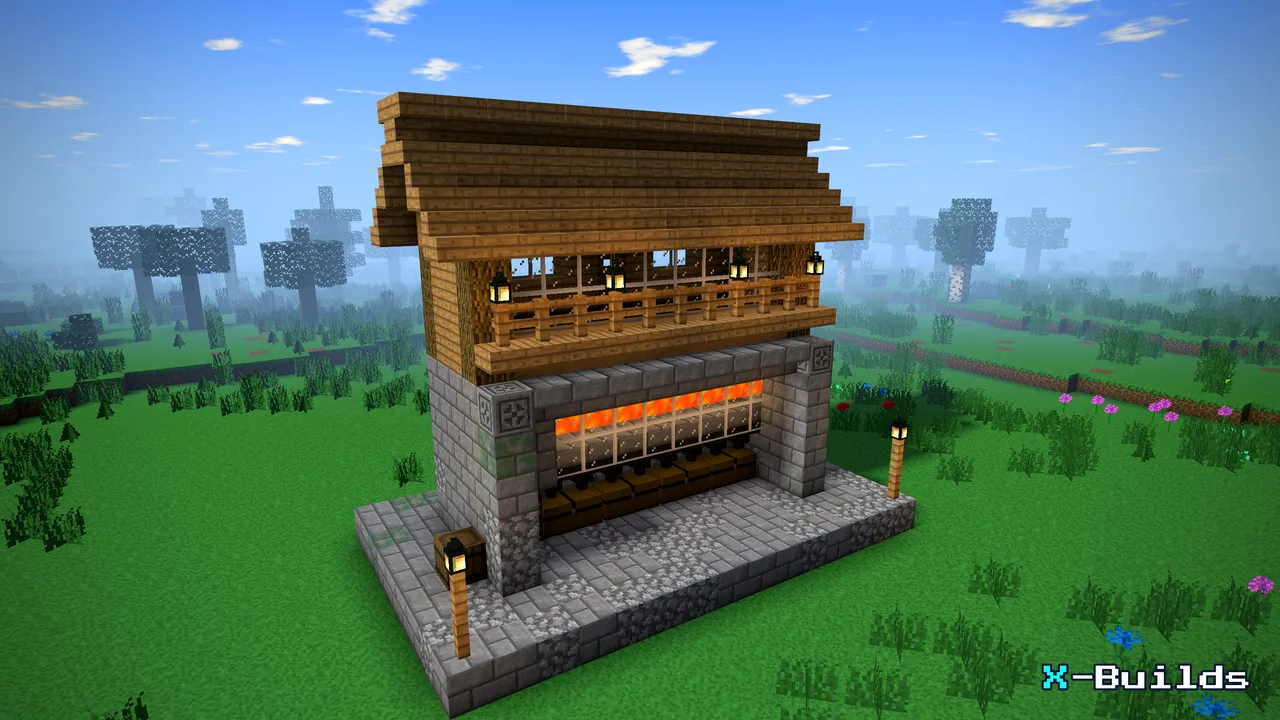 Chicken Farm (Egg & Cooked), a Minecraft build
