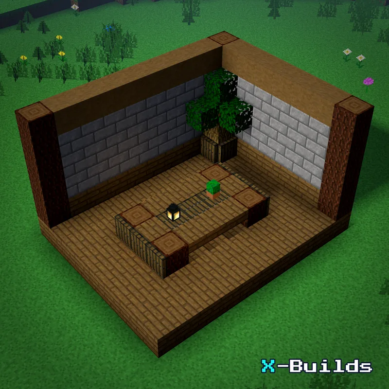 Coffee Table, a Minecraft furniture build