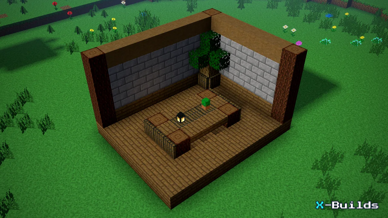 Coffee Table, a Minecraft build