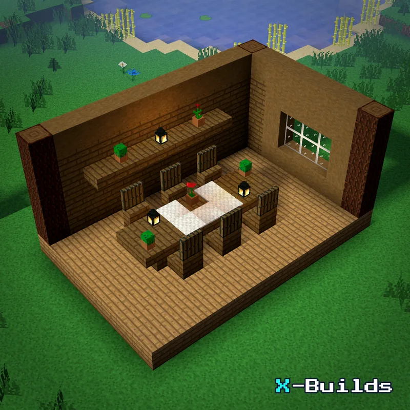 Dining Table, a Minecraft furniture build
