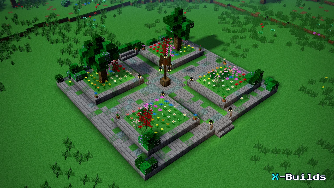 Flower Garden, a Minecraft build