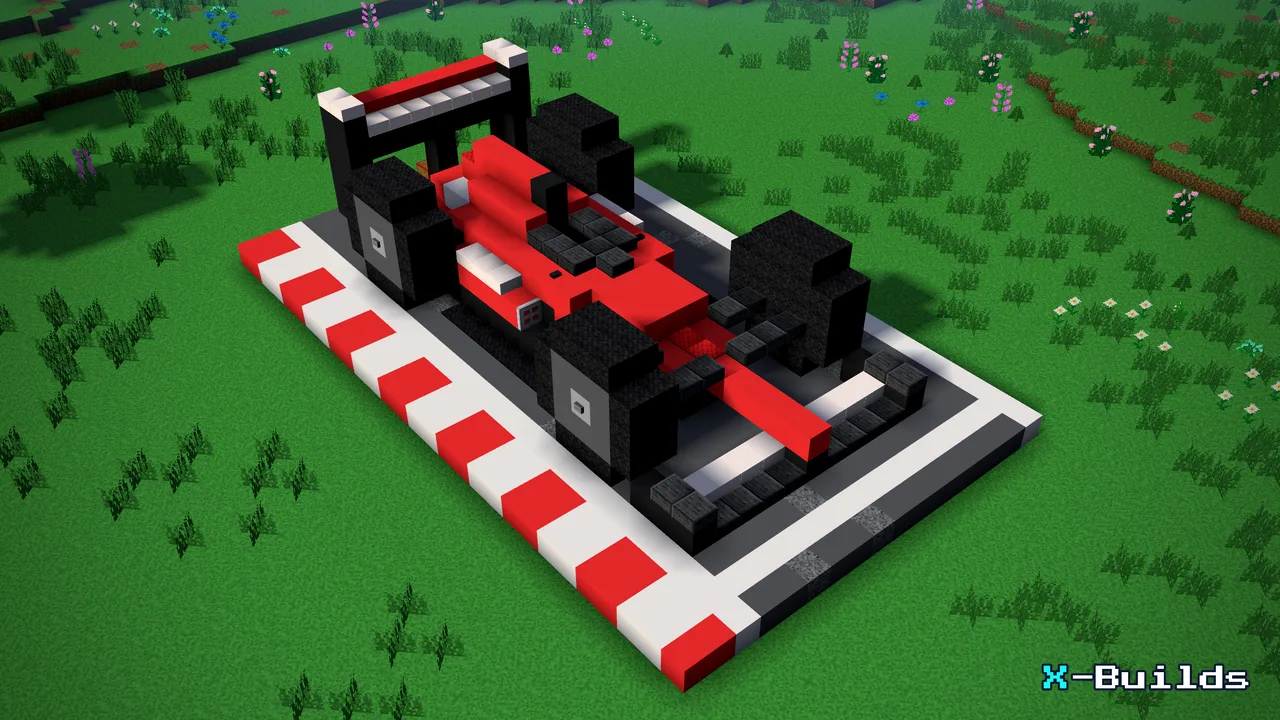 Formula Racing Car, a Minecraft build