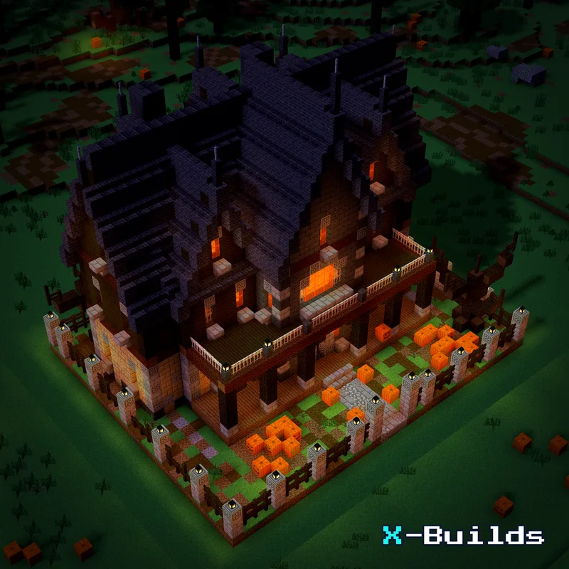 Haunted House, a Minecraft house build