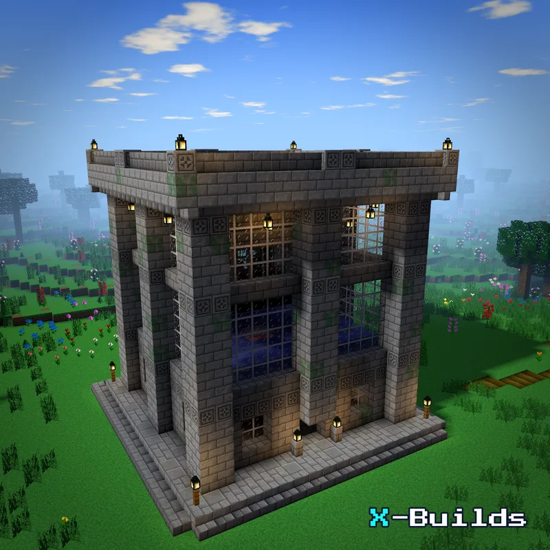Iron Golem Farm, a Minecraft farm build