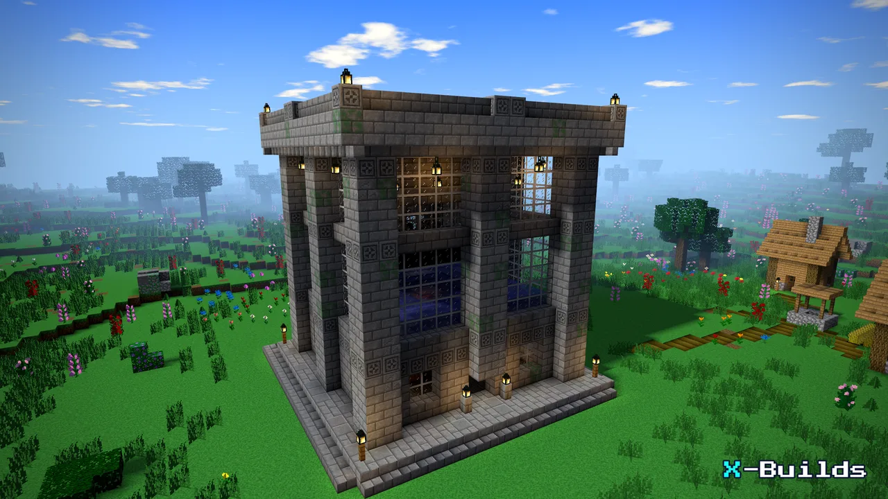 Iron Golem Farm, a Minecraft build
