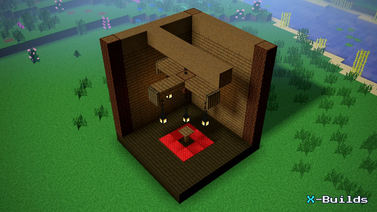 Lantern Chandelier, a Minecraft build