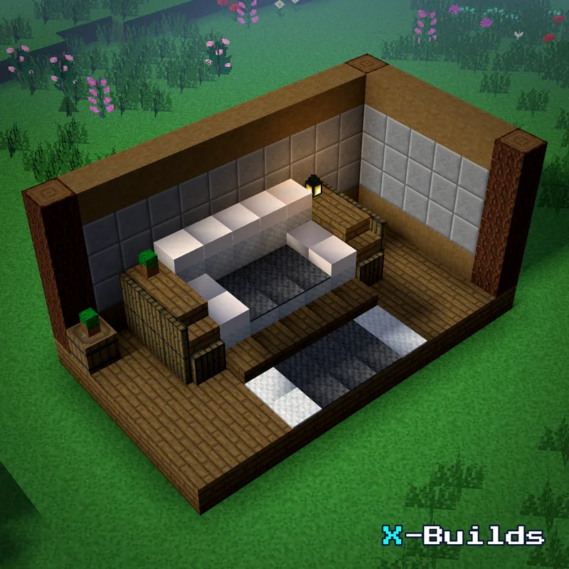 Modern Sofa, a Minecraft furniture build