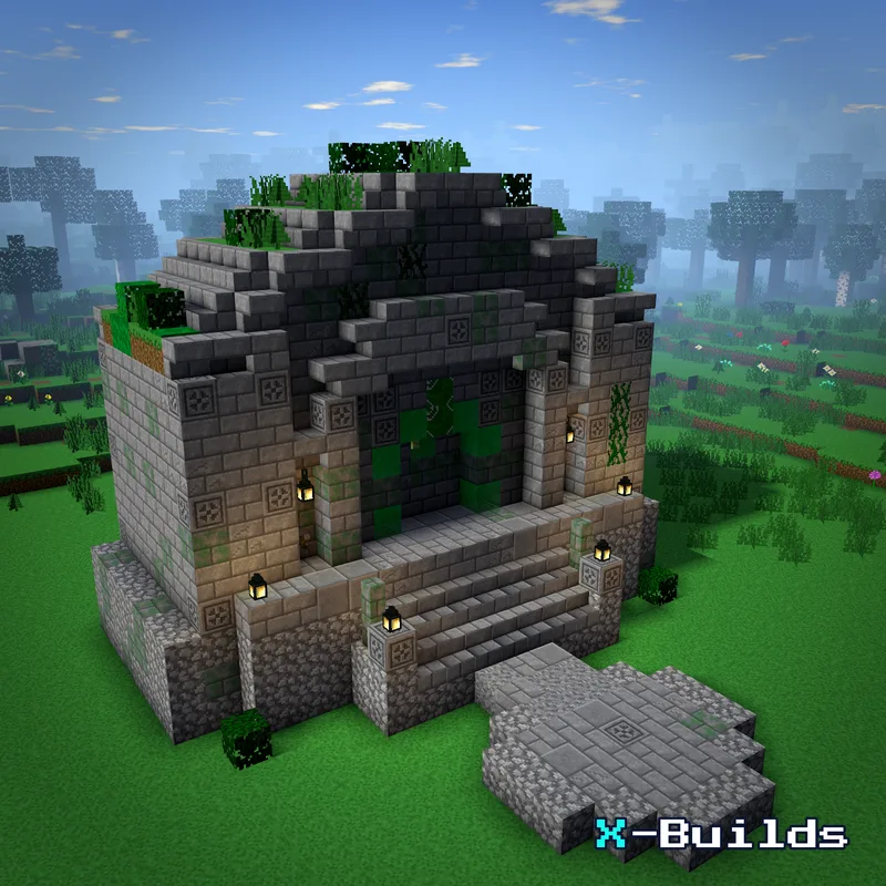 3x3 Piston Door, a Minecraft redstone build