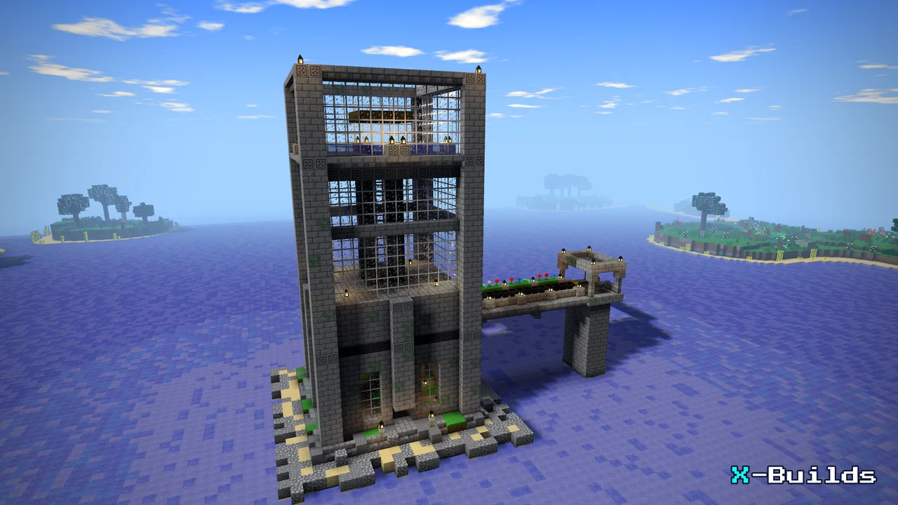 Raid Farm (Emeralds), a Minecraft build