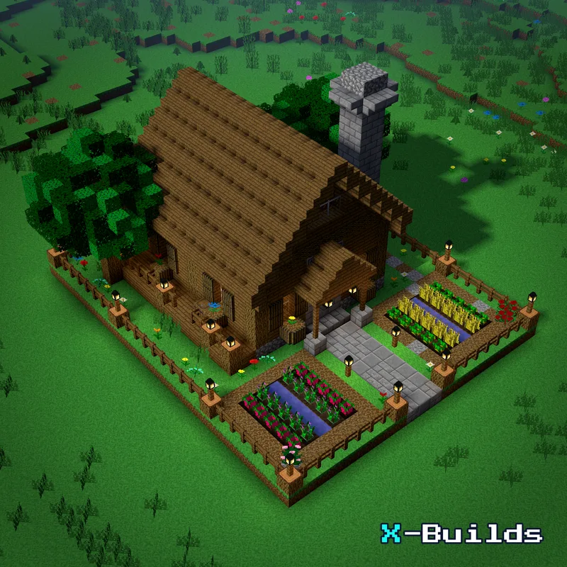 Starter House, a Minecraft house build