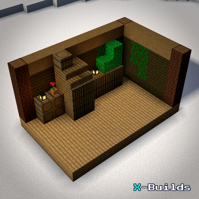 Storage Cabinet, a Minecraft furniture build