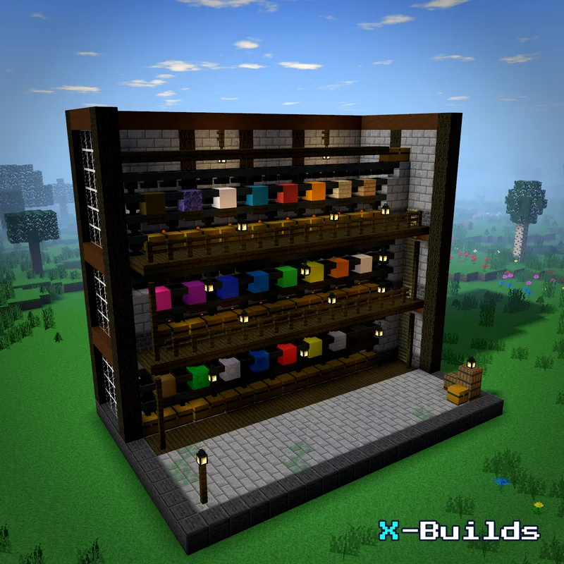 Automatic Storage System, a Minecraft storage build
