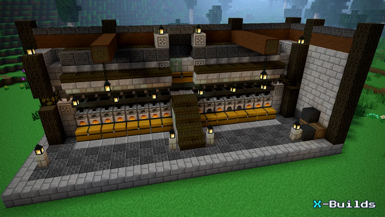 Super Smelter, a Minecraft build