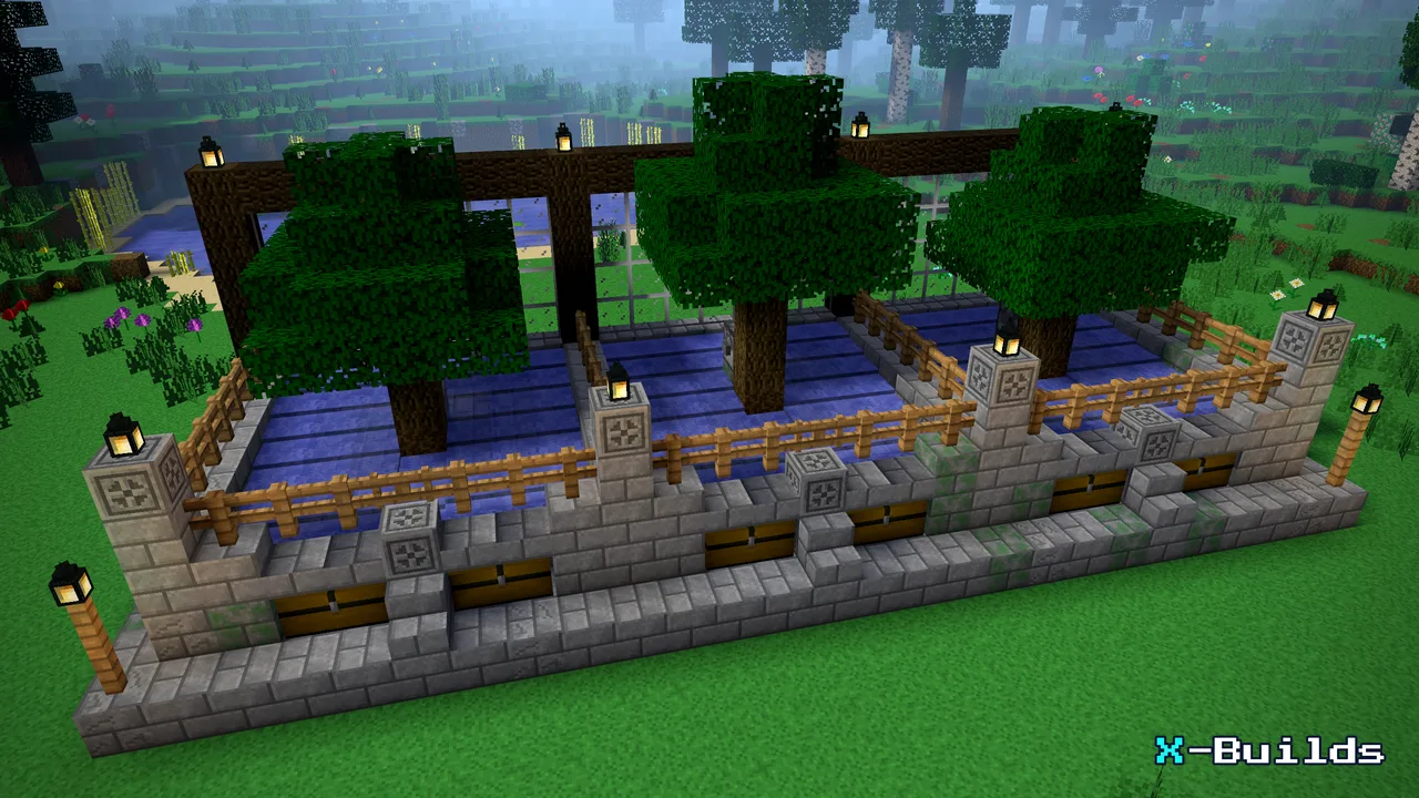 Automatic Tree Farm, a Minecraft build