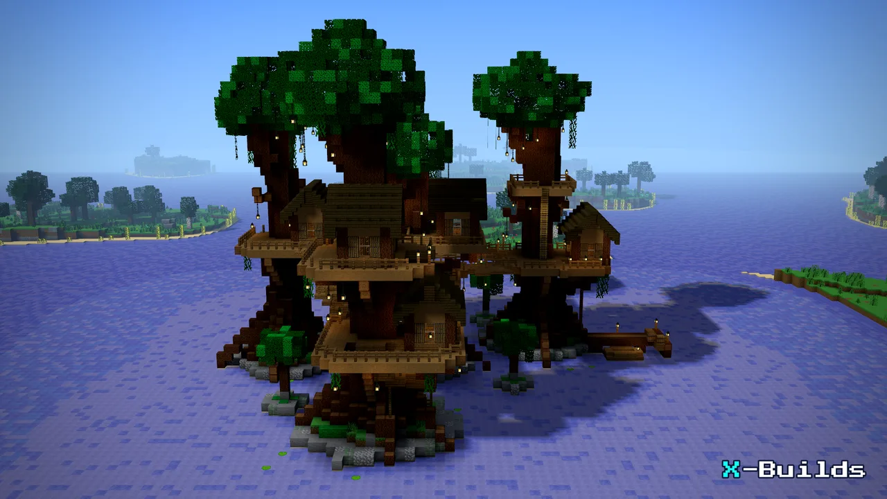Treehouse Ladders Minecraft Treehouse Village Tutorial: Materials & Step-by-Step Guide ...
