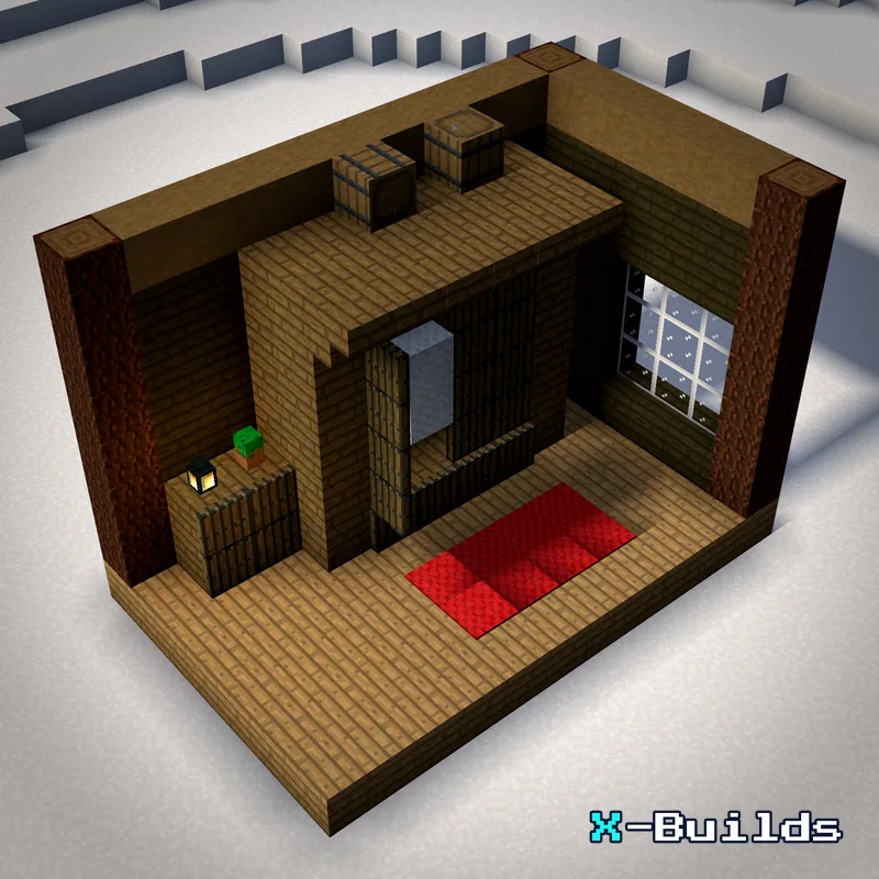 Wardrobe Closet, a Minecraft furniture build