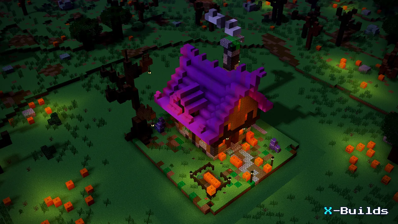 Witch's Cottage, a Minecraft build