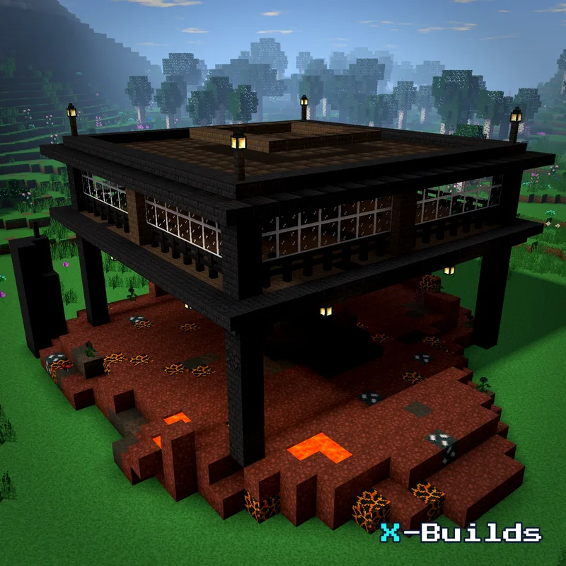 Wither Skeleton Farm, a Minecraft farm build