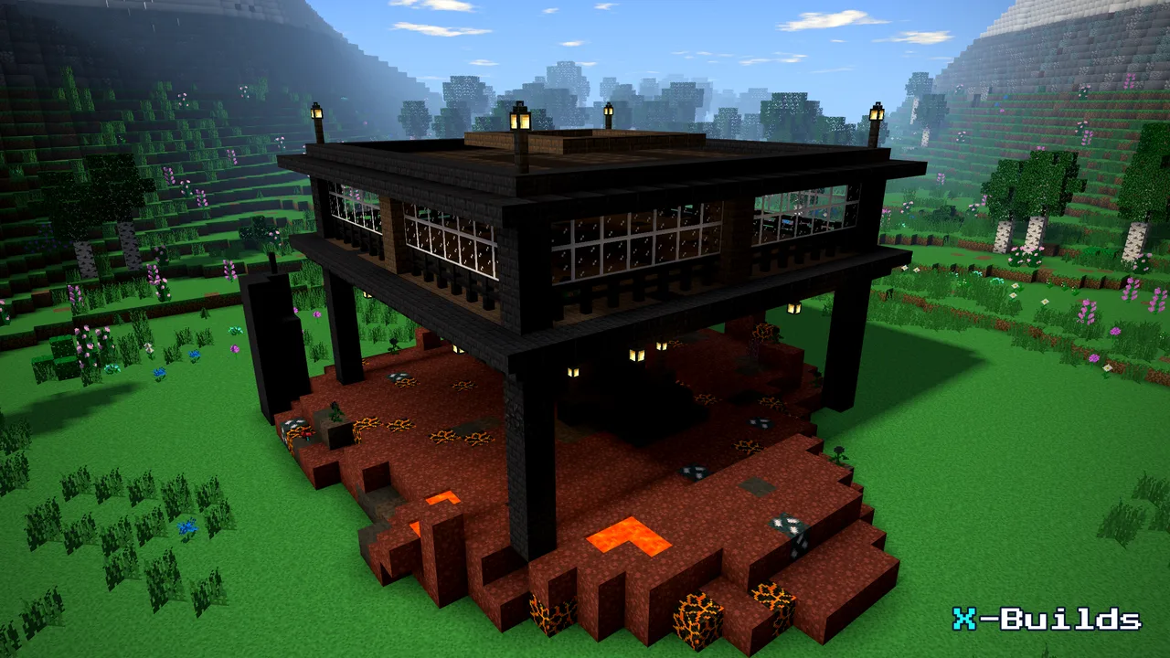 Wither Skeleton Farm, a Minecraft build